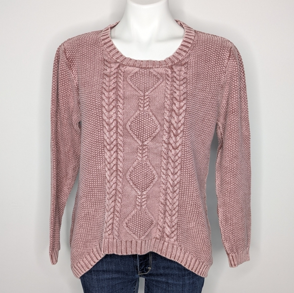 Northstyle Blush Pink Knit Long Sleeve Cotton Sweater XL